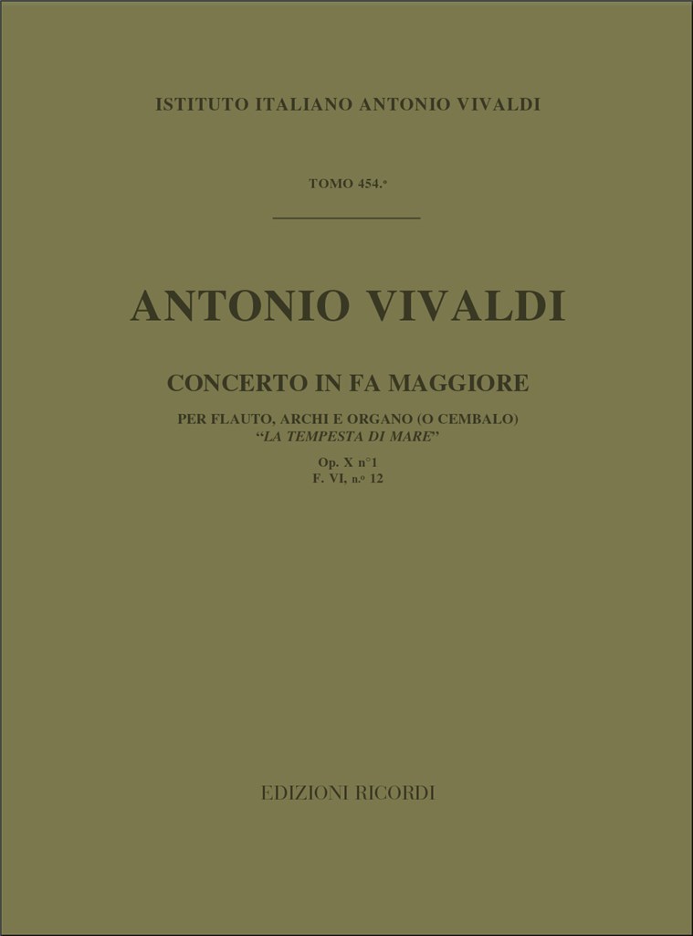 Concerti Per Fl., Archi E B.C.:
